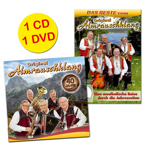Original Almrauschklang 2 CDs - 40 Jahre (CD) + Eine musikalische Reise durch die Jahreszeiten (DVD)